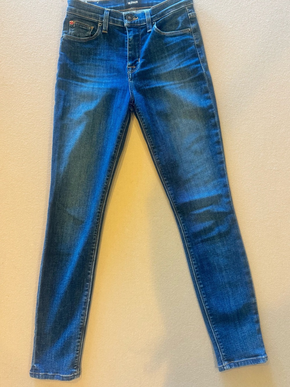 Hudson Jeans Blue Ankle Skinny Denim